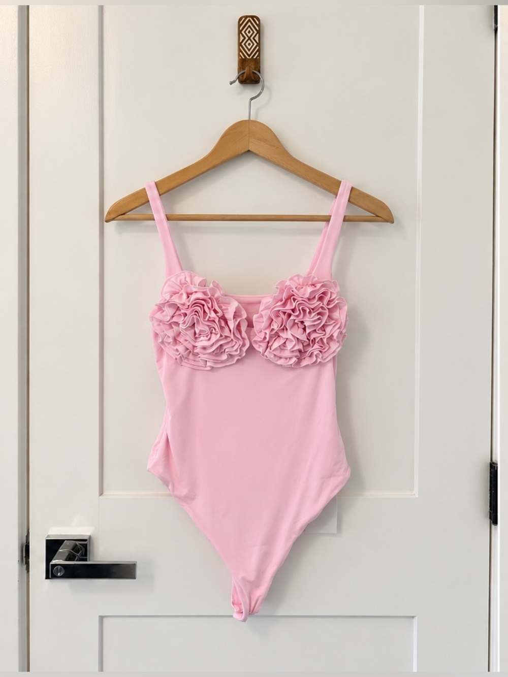 Naked Wardrobe Rosette Bust Bodysuit NWT